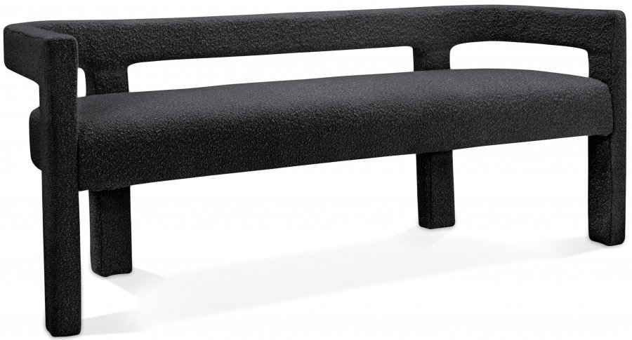 18475.jpg Athena Boucle Fabric Upholstered Bench - Image 1