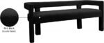 Athena Boucle Fabric Upholstered Bench - Image 7