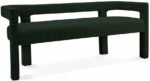 Athena Boucle Fabric Upholstered Bench