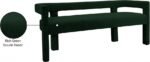 Athena Boucle Fabric Upholstered Bench - Image 7