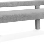 Athena Boucle Fabric Upholstered Bench