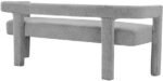 Athena Boucle Fabric Upholstered Bench - Image 3