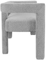 Athena Boucle Fabric Upholstered Bench - Image 4