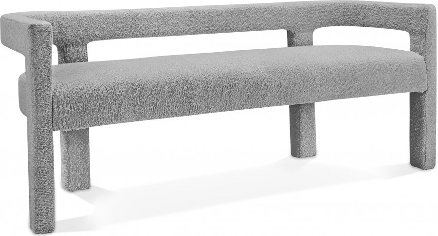 18478.jpg Athena Boucle Fabric Upholstered Bench - Image 1