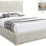 Crosby Linen Textured Fabric Upholstered Bed