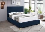 Crosby Linen Textured Fabric Upholstered Bed - Image 2
