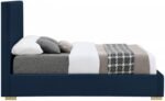 Crosby Linen Textured Fabric Upholstered Bed - Image 5