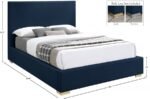 Crosby Linen Textured Fabric Upholstered Bed - Image 9