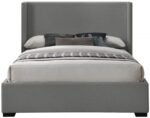 Oxford Linen Textured Fabric Upholstered Bed - Image 3