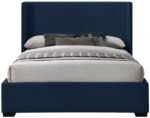 Oxford Linen Textured Fabric Upholstered Bed - Image 3
