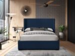 Oxford Linen Textured Fabric Upholstered Bed - Image 4