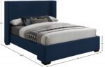 Oxford Linen Textured Fabric Upholstered Bed - Image 9