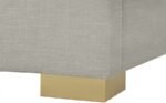 Pierce Linen Textured Fabric Upholstered Bed - Image 8