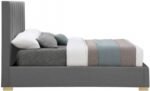 Pierce Linen Textured Fabric Upholstered Bed - Image 6