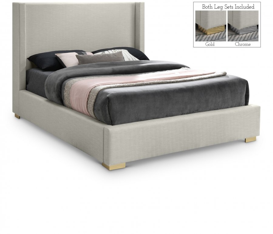 18526.jpg Royce Linen Textured Bed - Image 1