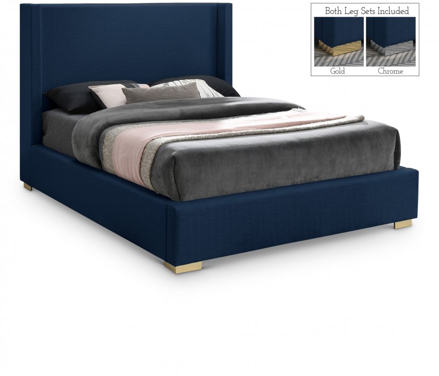 18536.jpg Royce Linen Textured Bed - Image 1