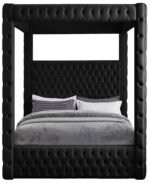 Royal Velvet Upholstered Bed - Image 3