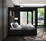 Royal Velvet Upholstered Bed - Image 5