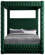 Royal Velvet Upholstered Bed - Image 3