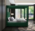 Royal Velvet Upholstered Bed - Image 5