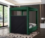 Royal Velvet Upholstered Bed - Image 6