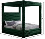 Royal Velvet Upholstered Bed - Image 7