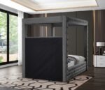 Royal Velvet Upholstered Bed - Image 6