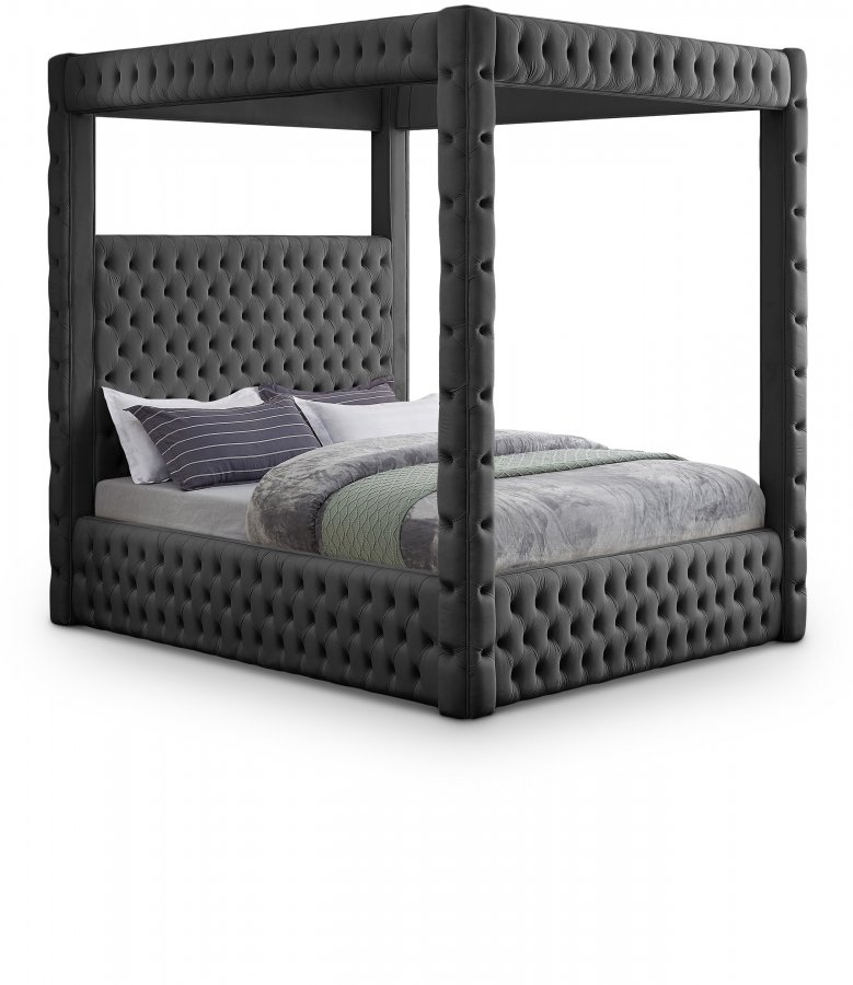 18571.jpg Royal Velvet Upholstered Bed - Image 1