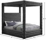 Royal Velvet Upholstered Bed - Image 7