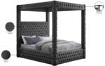 Royal Velvet Upholstered Bed - Image 8