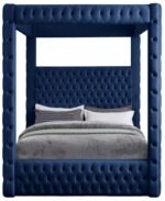 Royal Velvet Upholstered Bed - Image 3