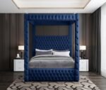 Royal Velvet Upholstered Bed - Image 4
