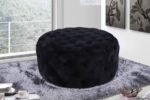 Addison Velvet Upholstered Ottoman - Image 2