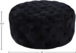 Addison Velvet Upholstered Ottoman - Image 3
