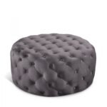 Addison Velvet Upholstered Ottoman