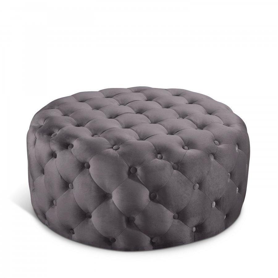 1862.jpg Addison Velvet Upholstered Ottoman - Image 1