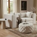 Addison Velvet Upholstered Ottoman - Image 2