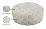 Addison Velvet Upholstered Ottoman - Image 4
