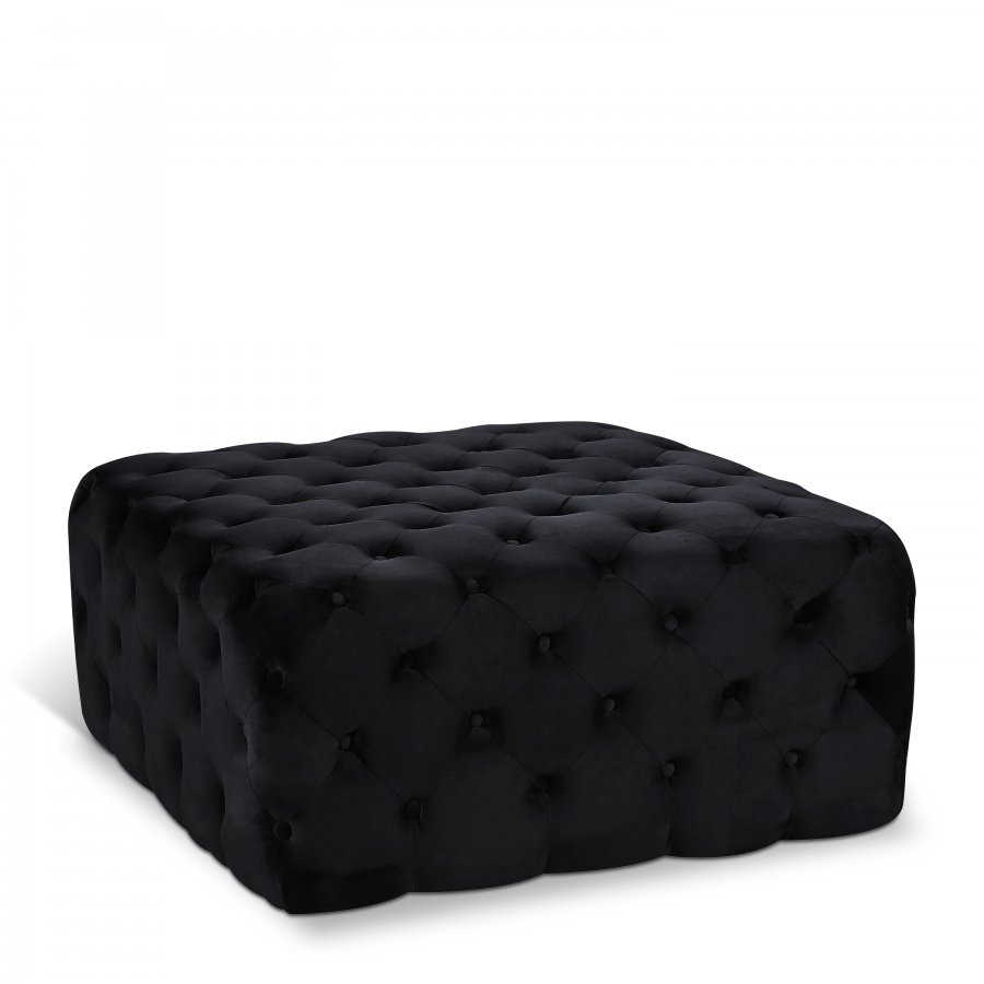1868.jpg Ariel Velvet Upholstered Ottoman - Image 1