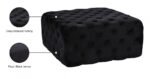 Ariel Velvet Upholstered Ottoman - Image 4