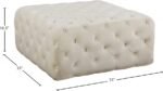 Ariel Velvet Upholstered Ottoman - Image 3