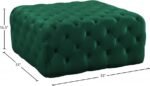 Ariel Velvet Upholstered Ottoman - Image 3