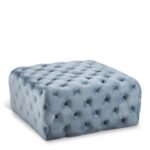 Ariel Velvet Upholstered Ottoman