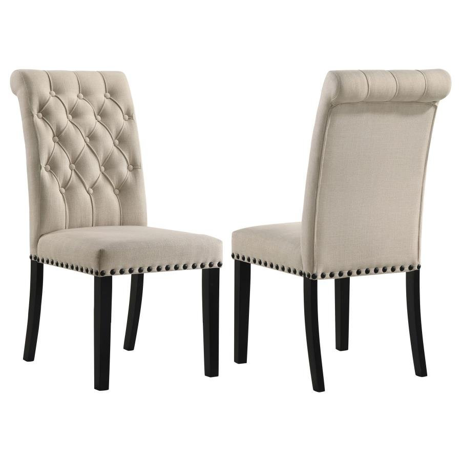 190162_001x900.jpg ALANA FABRIC UPHOLSTERED DINING SIDE CHAIR BEIGE (SET OF 2) - Image 1