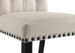 ALANA FABRIC UPHOLSTERED DINING SIDE CHAIR BEIGE (SET OF 2) - Image 11
