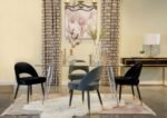 GILMAN RECTANGULAR 64-INCH GLASS TOP DINING TABLE CHROME - Image 6
