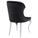 CHEYANNE UPHOLSTERED DINING SIDE CHAIR BLACK (SET OF 2) - Image 8