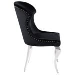 CHEYANNE UPHOLSTERED DINING SIDE CHAIR BLACK (SET OF 2) - Image 9