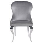 CHEYANNE UPHOLSTERED DINING SIDE CHAIR GREY (SET OF 2) - Image 4