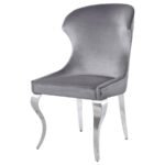 CHEYANNE UPHOLSTERED DINING SIDE CHAIR GREY (SET OF 2) - Image 5